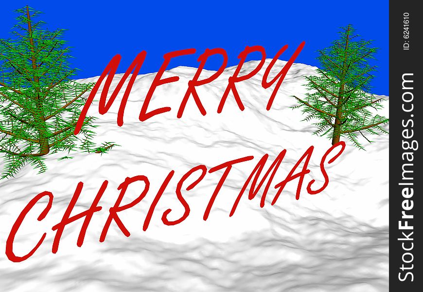 An image of a Christmas Greeting card - Merry Christmas.
