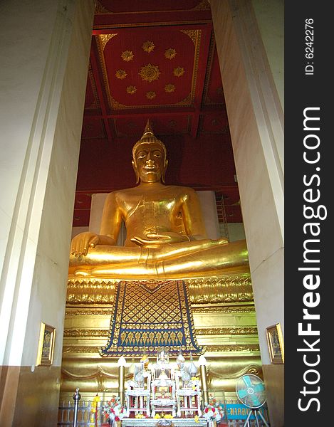 Golden Buddha statue from Asia