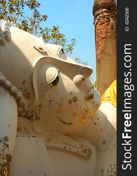 Golden Buddha statue from Asia. Golden Buddha statue from Asia