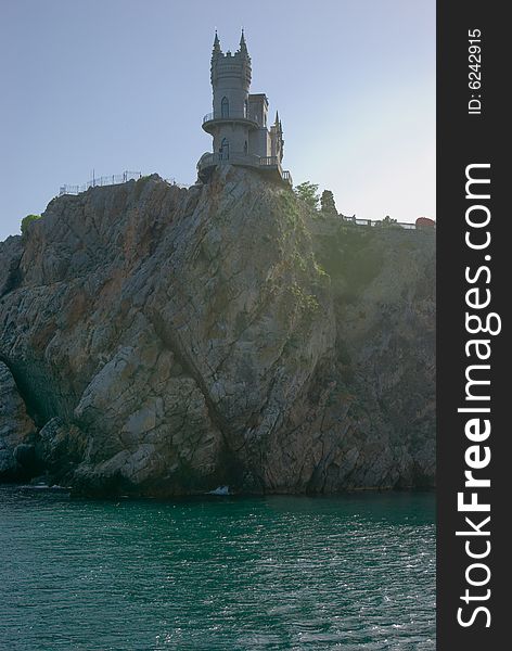 The well-known castle Swallow's Nest near Yalta in Crimea, Ukraine