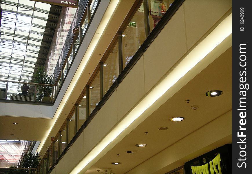 Shopping center mall in cracow poland