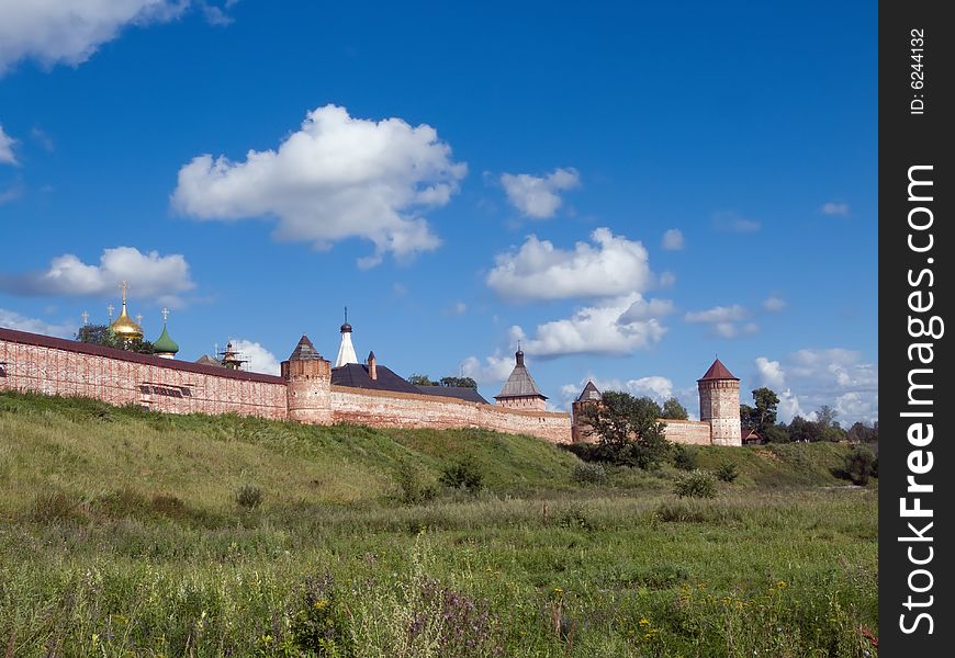 Saviour-Euthimiev monastery-fortress in Suzdal (Russia) in summer