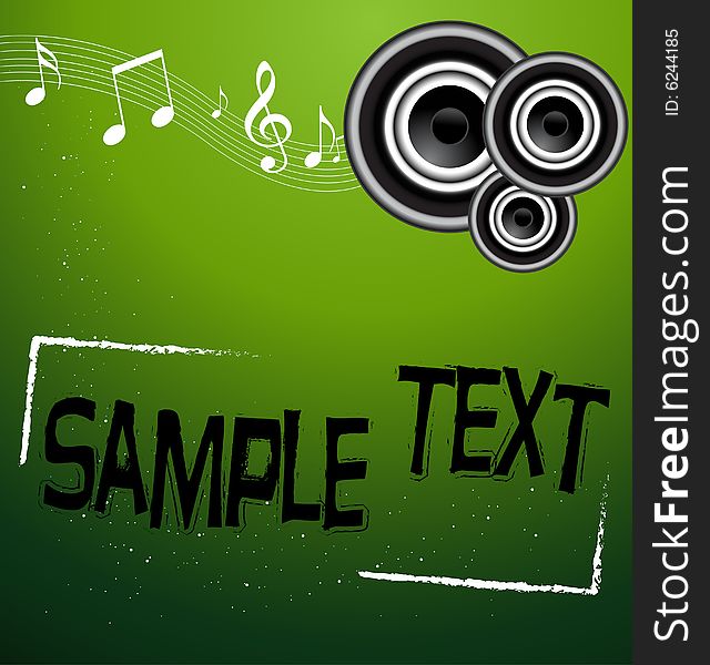 A Beautiful Abstract Music Design Vector