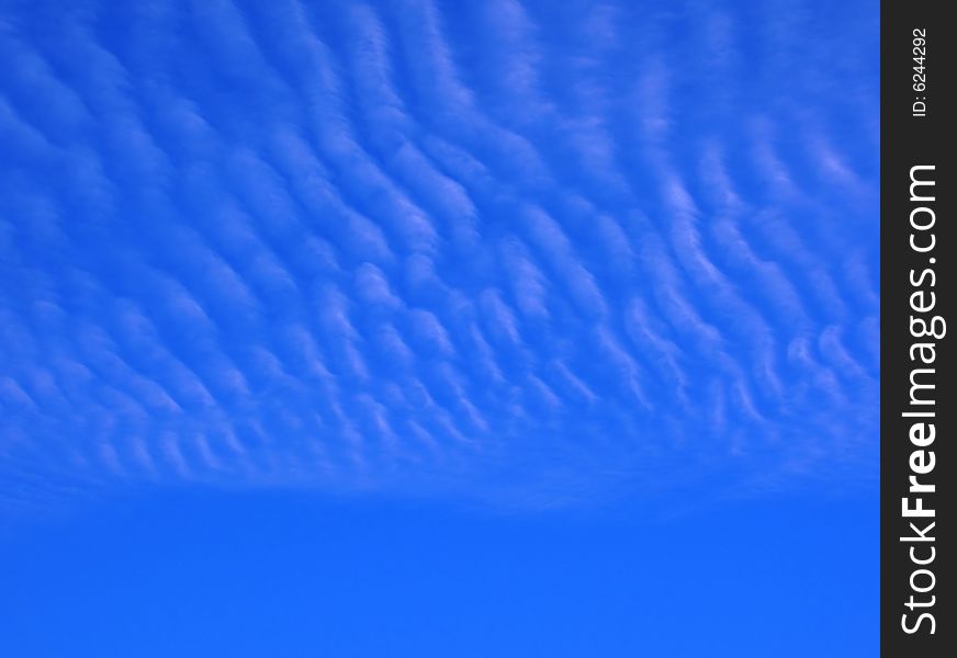 Blue sky with cloud waves background abstract. Blue sky with cloud waves background abstract