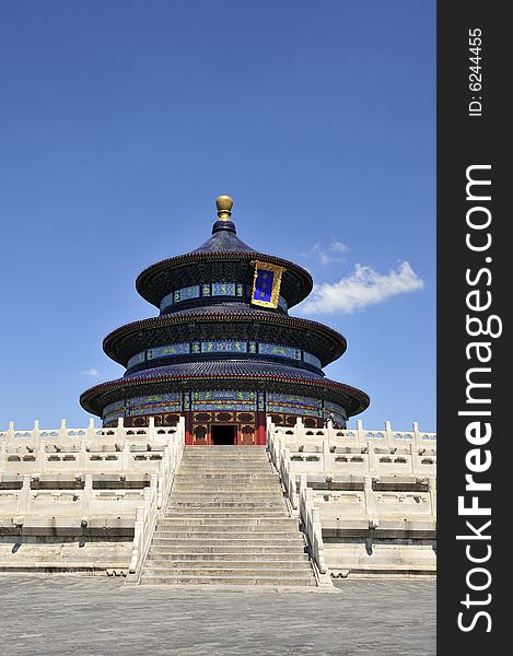 Chinese ancient building, building architecture, heaven temple in beijing