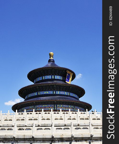 Chinese ancient building, building architecture, heaven temple in beijing
