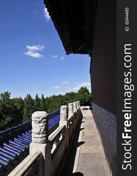 Chinese ancient building, building architecture, heaven temple in beijing. Chinese ancient building, building architecture, heaven temple in beijing