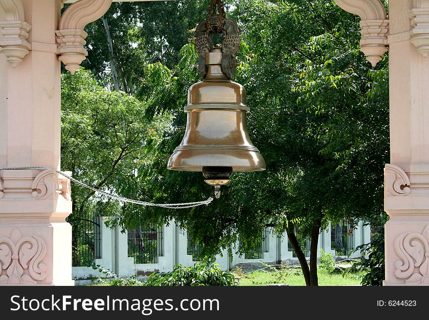 This is a typical Brass Temple Bell which are found in Indian Temples