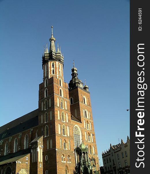 Mariacki Church in Cracow, Poland