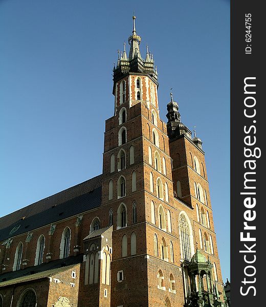 Mariacki Church in Cracow, Poland