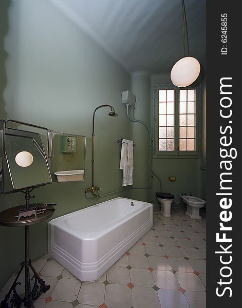 Inside an old Bathroom in Barcelona