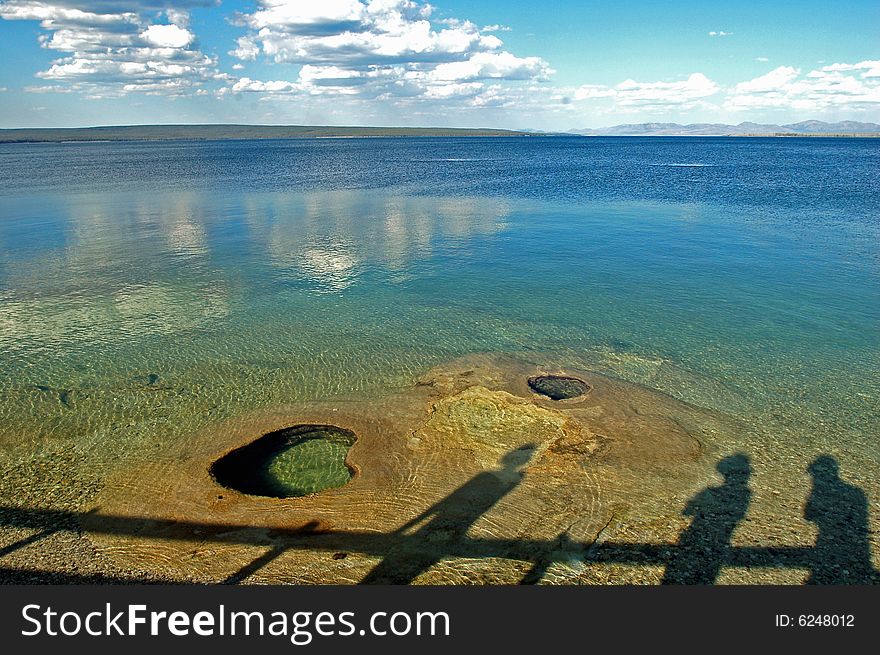 West thumb geyser in the Yellowstone lake, Yellowstone National Park