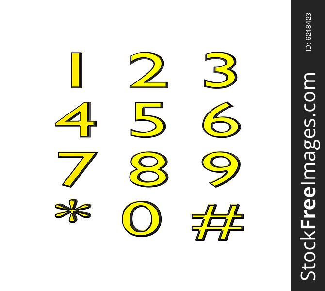 Number collection - Ready to use for designers and publishers.