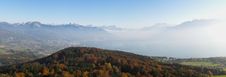 Panoramic Swiss Autumn Landscape Stock Photography Panoramic Swiss Autumn Landscape Stock Photography