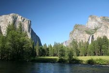 River With El Capitan In Background. Stock Photography River With El Capitan In Background. Stock Photography