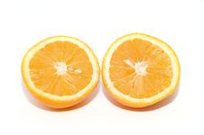 Two Piece Of Orange Stock Images