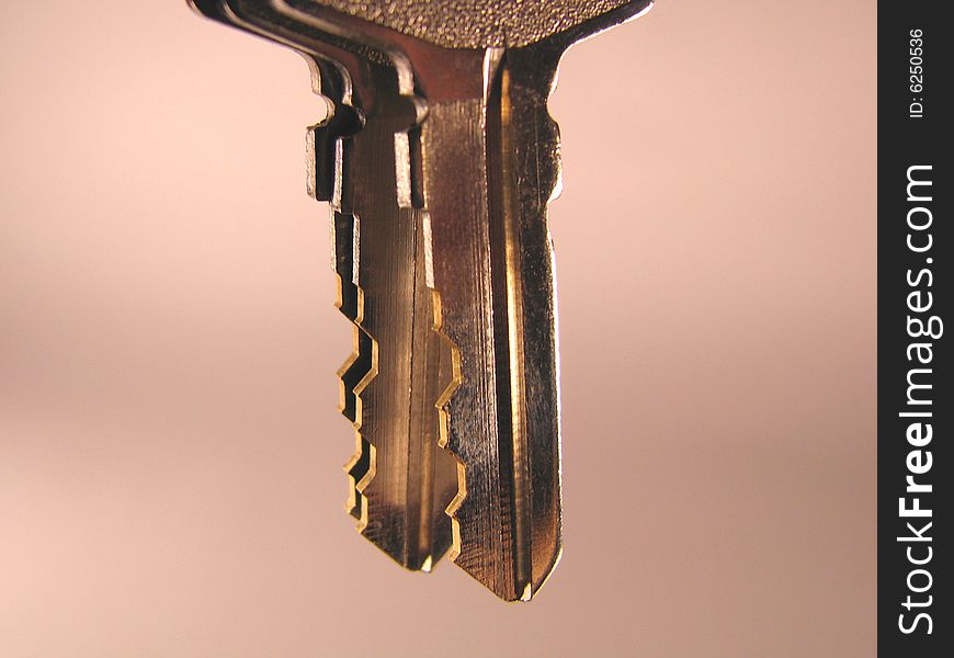 Three keys on a color background