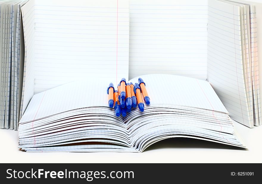 Pens And School Writing-books