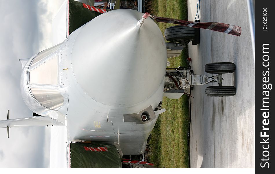 An RAF F3 Tornado fighter.