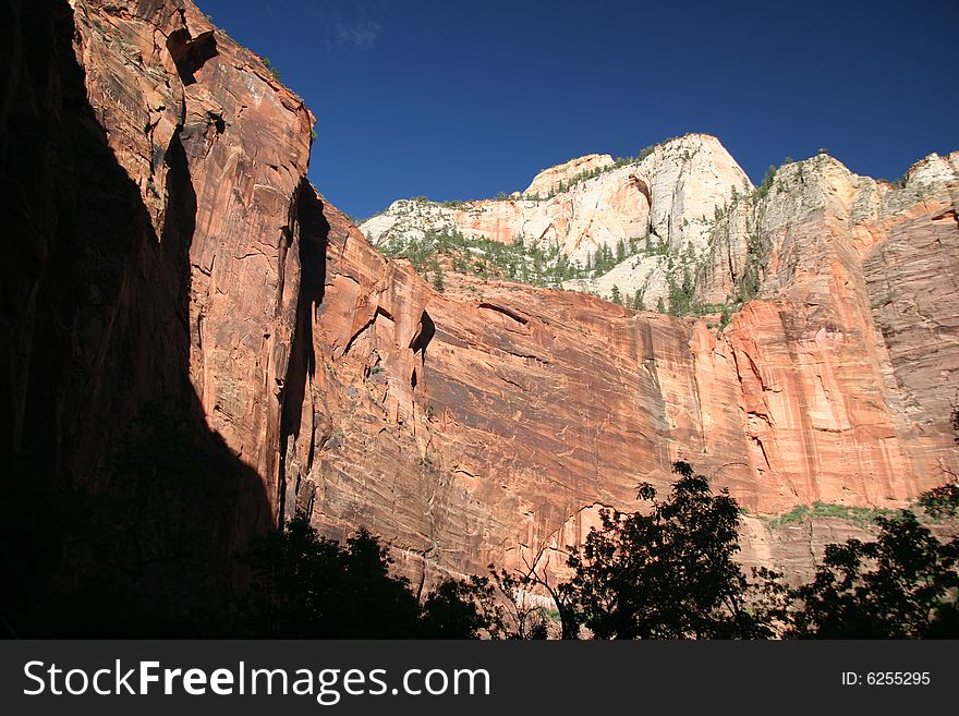 Zion Canyon. Zion national park. Utah. USA