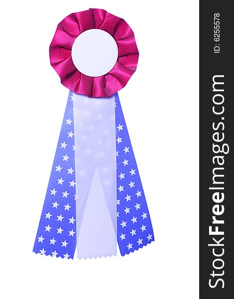 Patriotic Red, White And Blue Ribbon Award