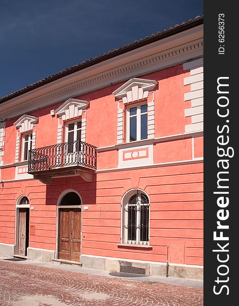 Classic italian residence on sunny day