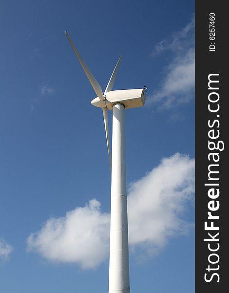 Wind turbine on the island of Fernando de Noronha in Brazil. Wind turbine on the island of Fernando de Noronha in Brazil