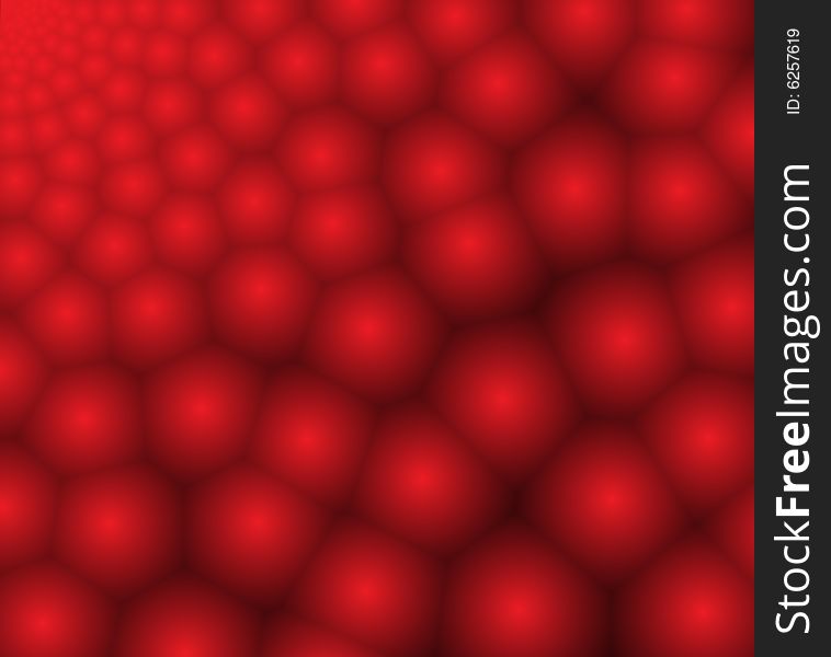 Abstract red bubble background