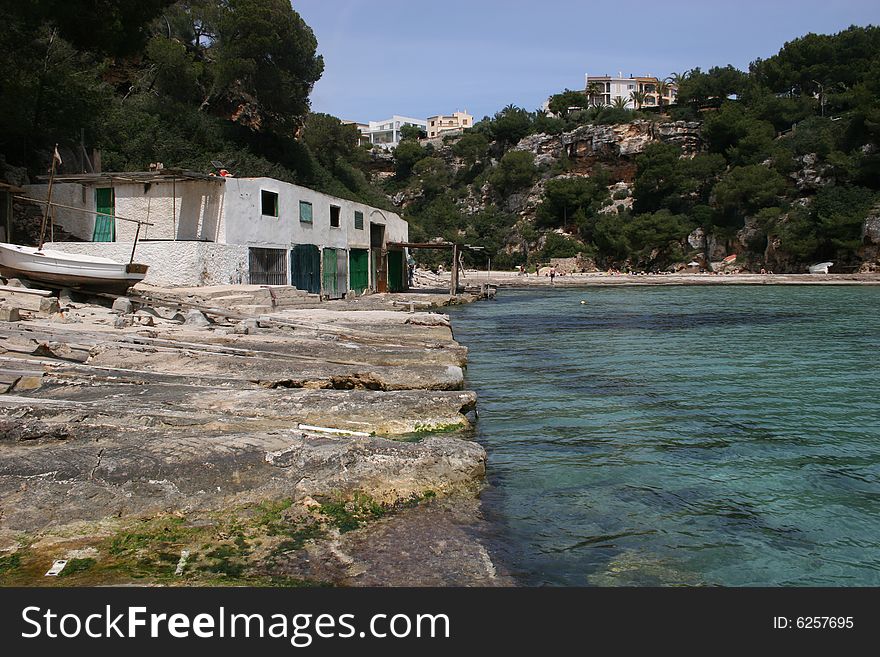 Cala Pi, one of the most beautiful bays of Mallorca, Spain. Similar to a fjord in Norway the bay goes far into the back-country. Cala Pi, one of the most beautiful bays of Mallorca, Spain. Similar to a fjord in Norway the bay goes far into the back-country.