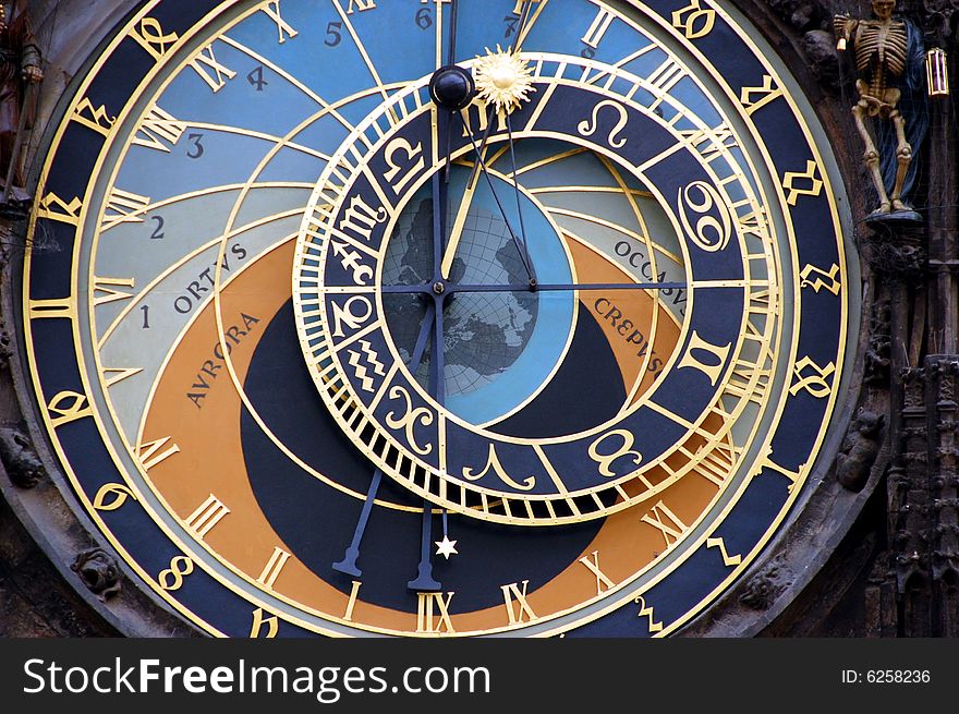 Astronomical clock-Prague,Czech Republic. Astronomical clock-Prague,Czech Republic.