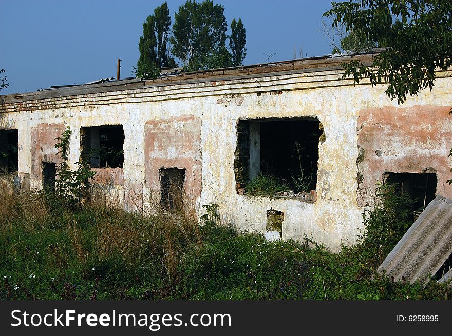 Abandoned farm house. Near Chernobyl area. Kiev region, Ukraine