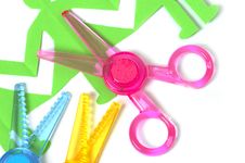 Safe Scissors For Children Stock Images