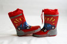 Red Wellington Boots Royalty Free Stock Photo Red Wellington Boots Royalty Free Stock Photo