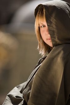 Mysterious Girl Stock Photography
