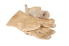 Old Leather Gloves Stock Photo Old Leather Gloves Stock Photo