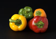 Red Yellow Orange And Green Peppers Stock Photos Red Yellow Orange And Green Peppers Stock Photos
