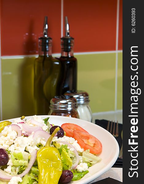 An image of delicious fresh Greek salad