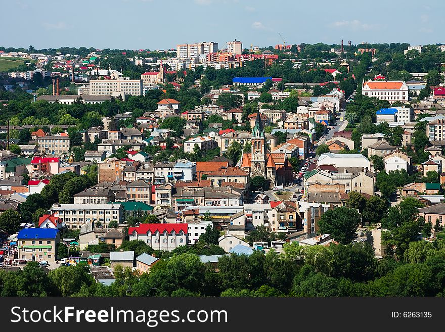 Chortkiv from above, Western Ukraine. Chortkiv from above, Western Ukraine