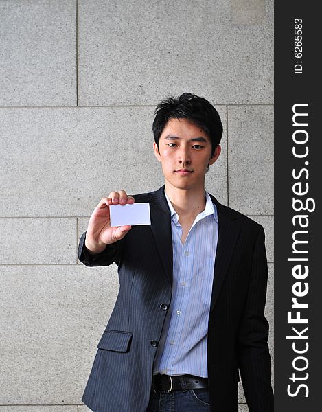 Asian Man With Namecard 6
