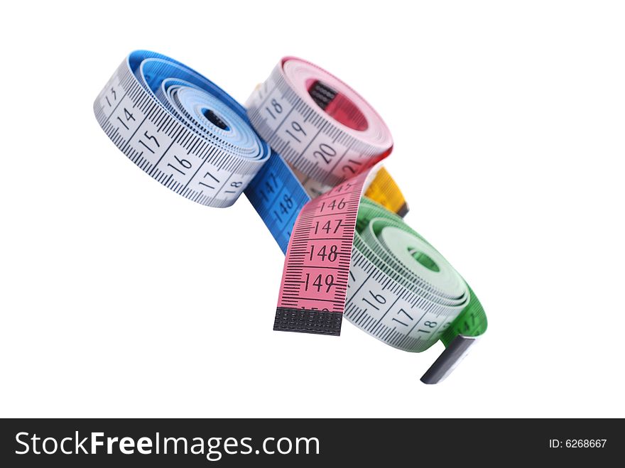 Three flexible meters in different colors