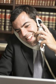 Businessman On Phone Royalty Free Stock Photo