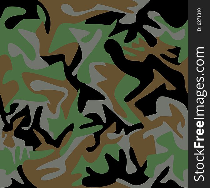 Army seamless pattern. Tileable  image.
