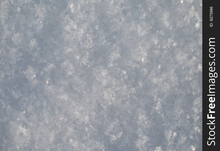White Snow Close-up