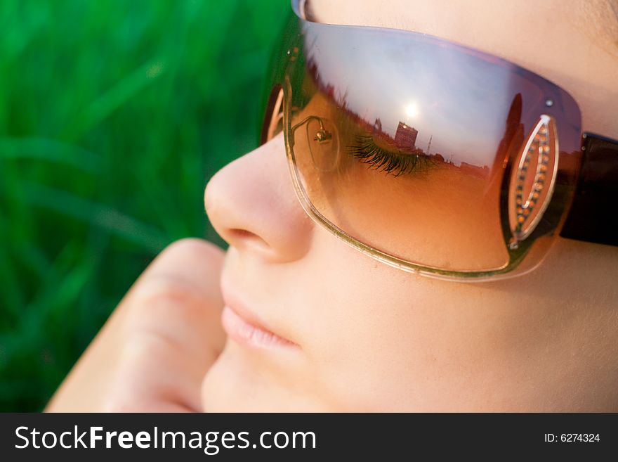 Young Girl In Sunglasses