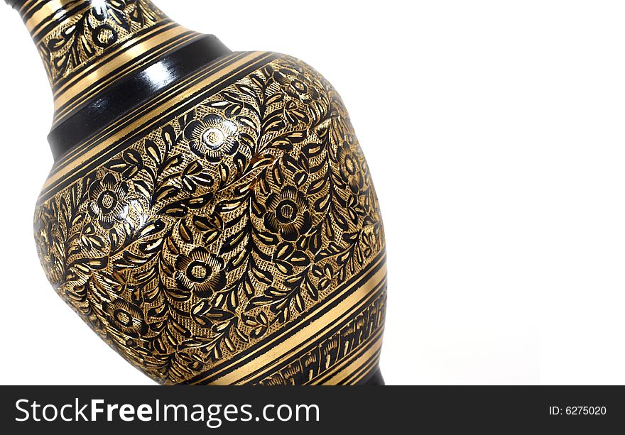 Shot of an intricate vase