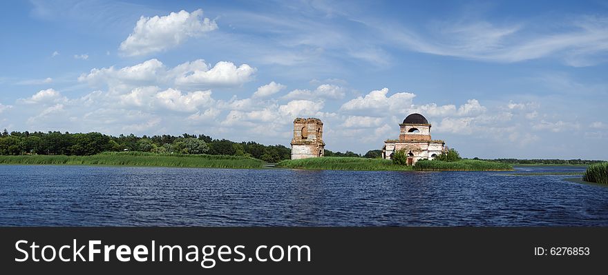 Church In Dnipro River