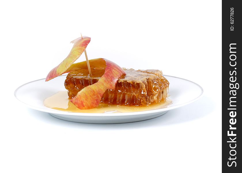 Apple And Honey Traditional Rosh Hashana Serving