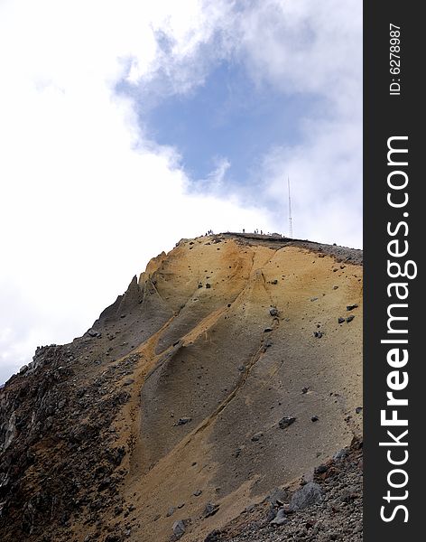 The mountain near Tianchi (Heaven Lake) of Changbaishan (Changbai Mountains or Baekdu) in Jilin Province, China. The mountain near Tianchi (Heaven Lake) of Changbaishan (Changbai Mountains or Baekdu) in Jilin Province, China.