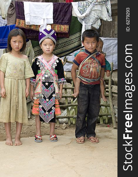 Children in Laos usually grow up in miserable conditions