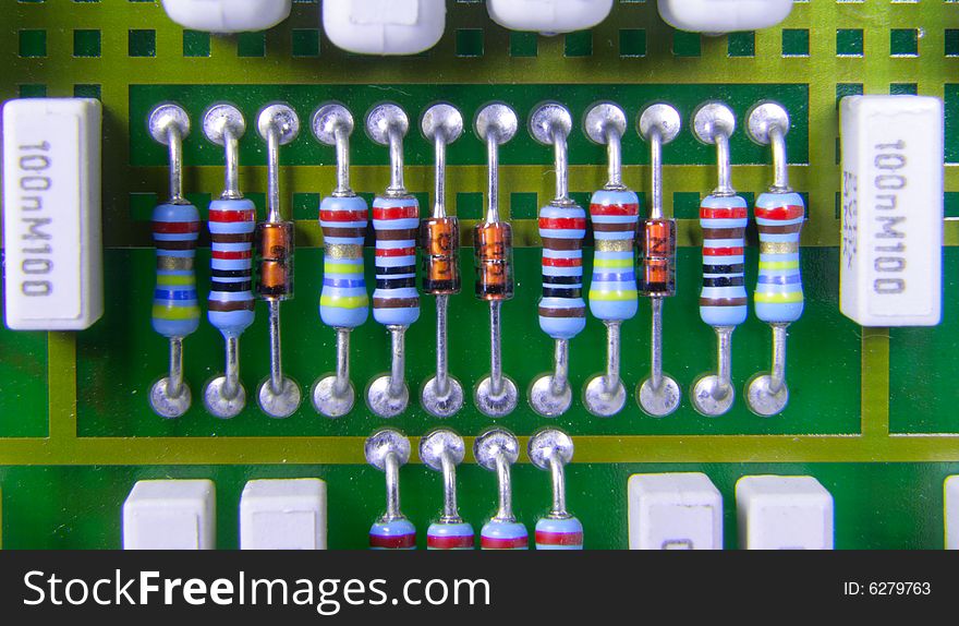 The printed circuit - board with radio components